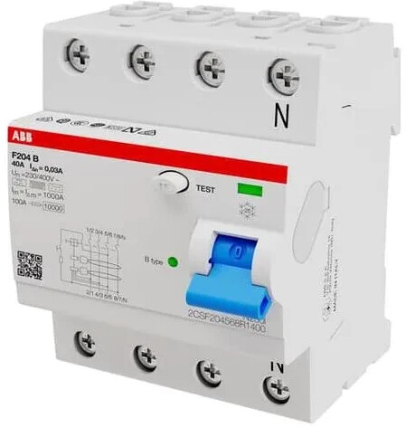 ABB Group F204B-40/0,03 4P B40A 30mA 3kA 4TE