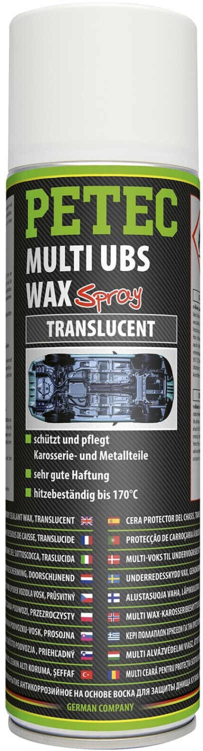 PETEC Multi Unterbodenschutz WAX-Spray Transparent 0,5l ab 7,07