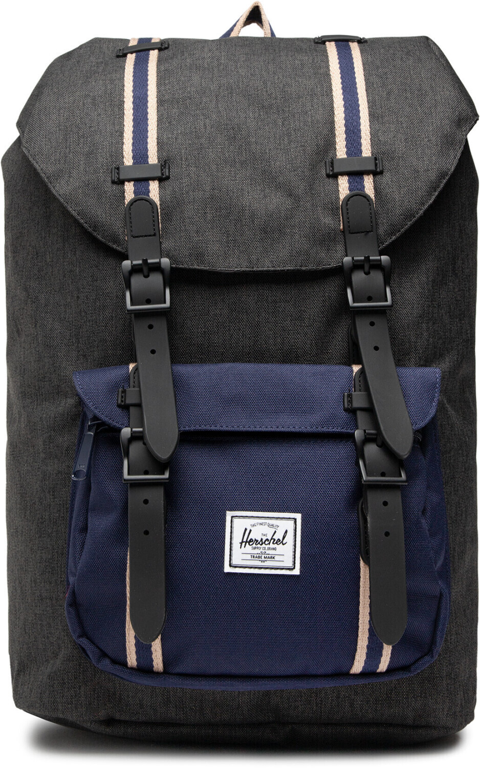 Herschel Little America Backpack Mid-Volume (2022) black crosshatch/peacoat