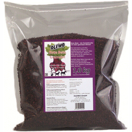 Olewo Rote Bete Granulat 1kg Hunde Hundefutter