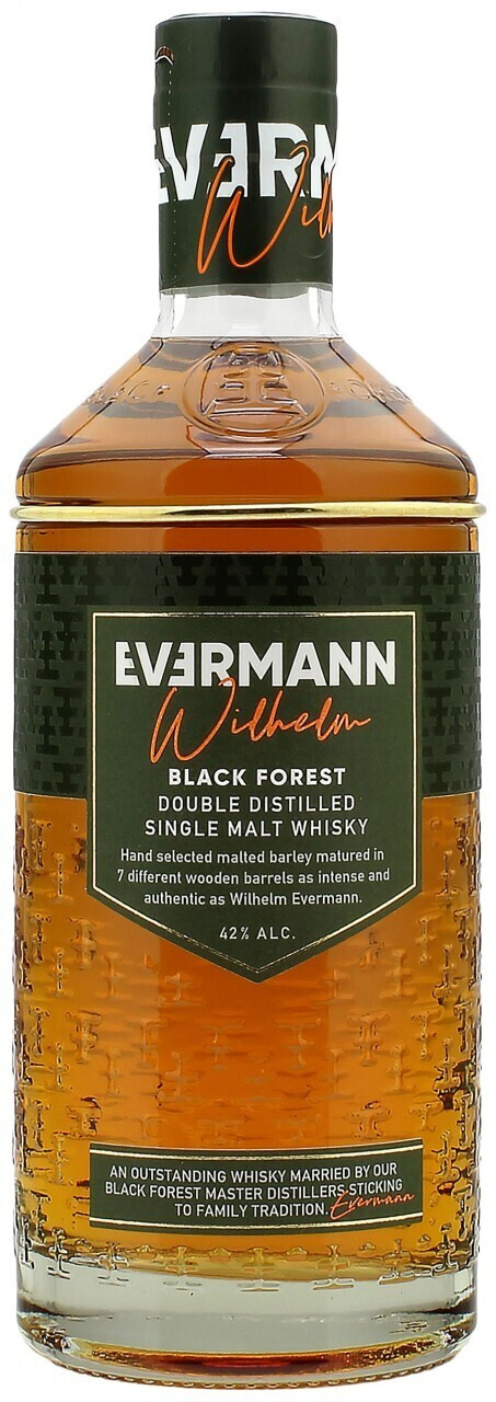 Evermann Wilhelm Black Forest Single Malt Whisky 0,7l 42% ab 30,88 € |  Preisvergleich bei