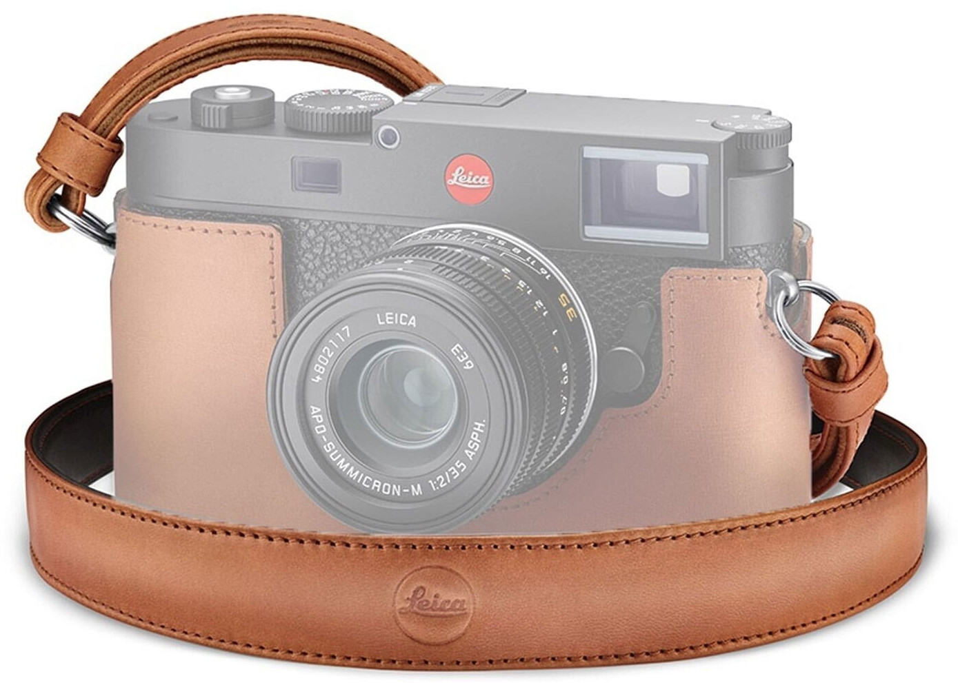 Leica Camera Leather Carrying Strap Cognac