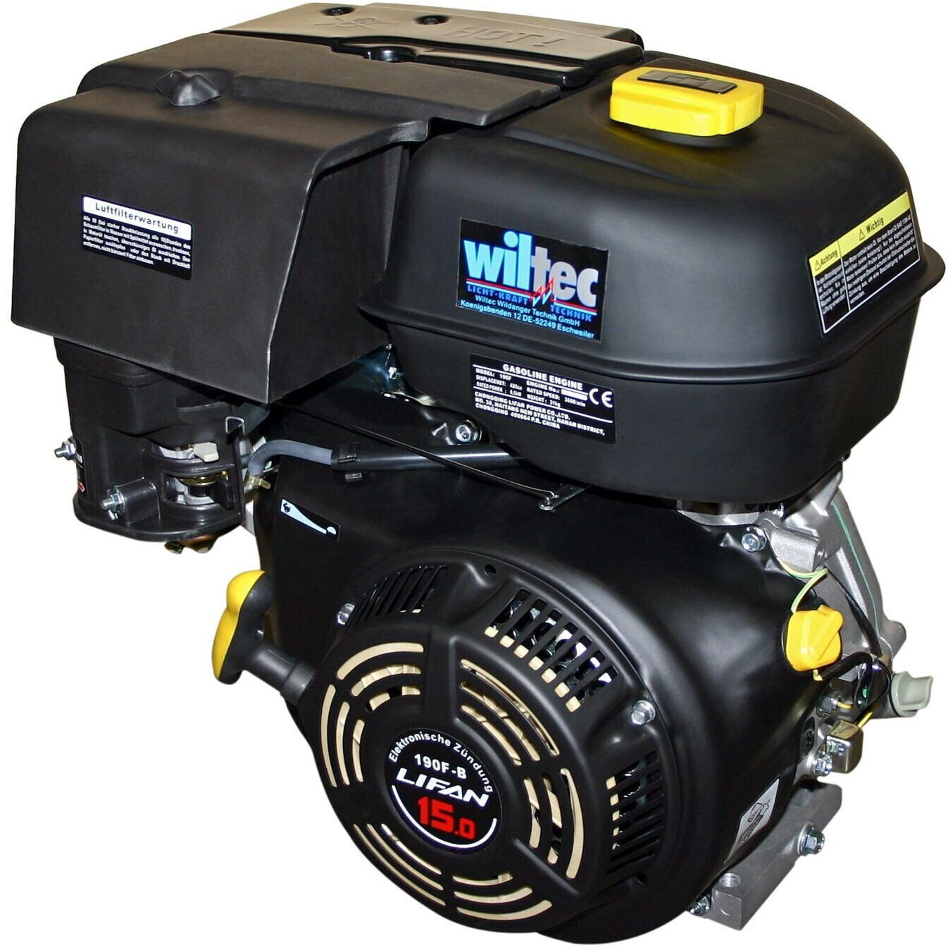 Wiltec Petrol Engine LIFAN 190 Black (92437)