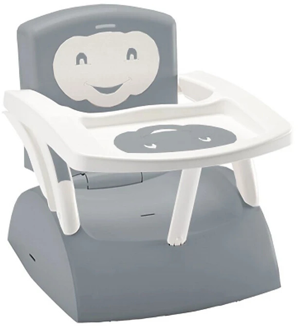 Thermobaby Rehausseur de chaise évolutif gris charme