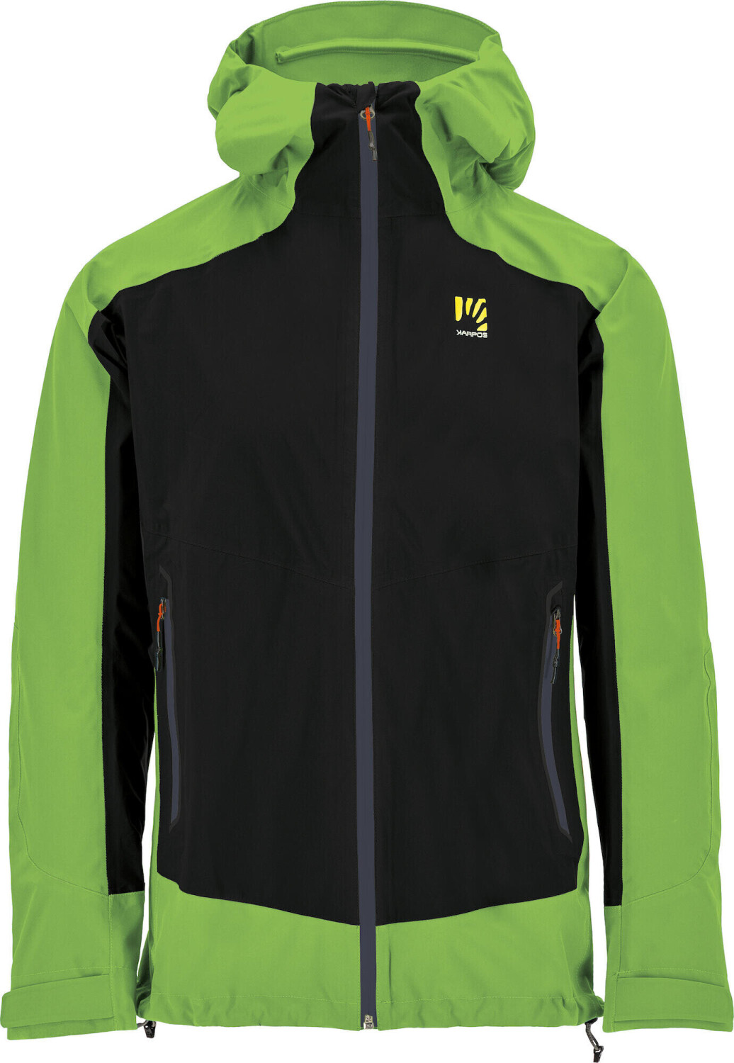 KARPOS Temporale M Jacket black/jasmine green/ombre blue
