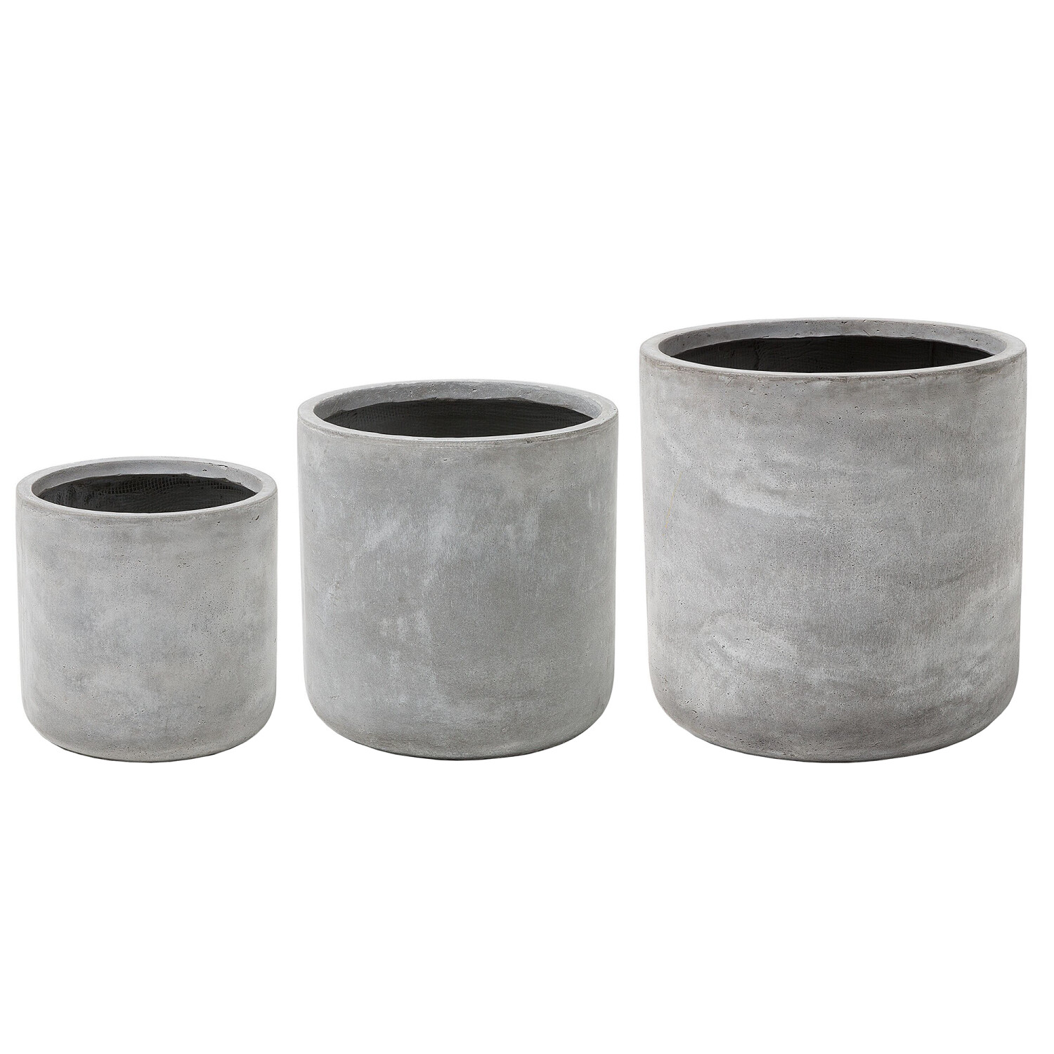 Beliani 3pcs. MESSENE round grey