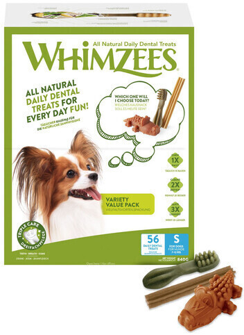 Whimzees Dental snack Variety Value Box S 56 treats