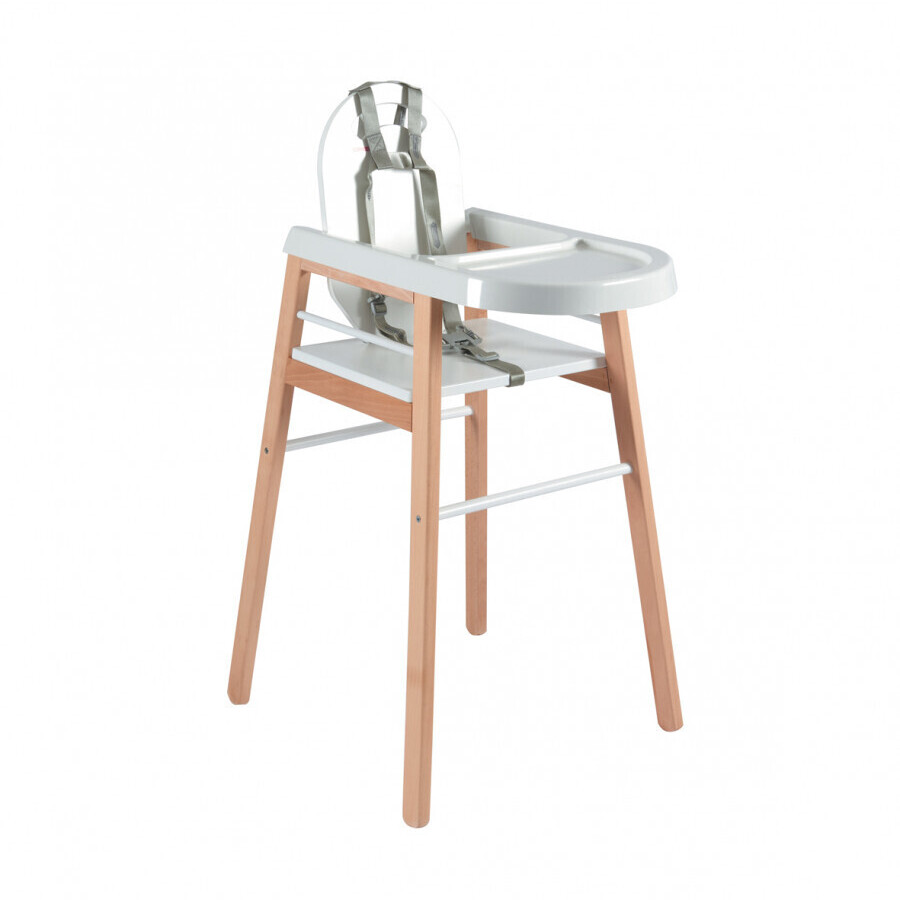 Combelle Chaise haute Lili blanc/naturel