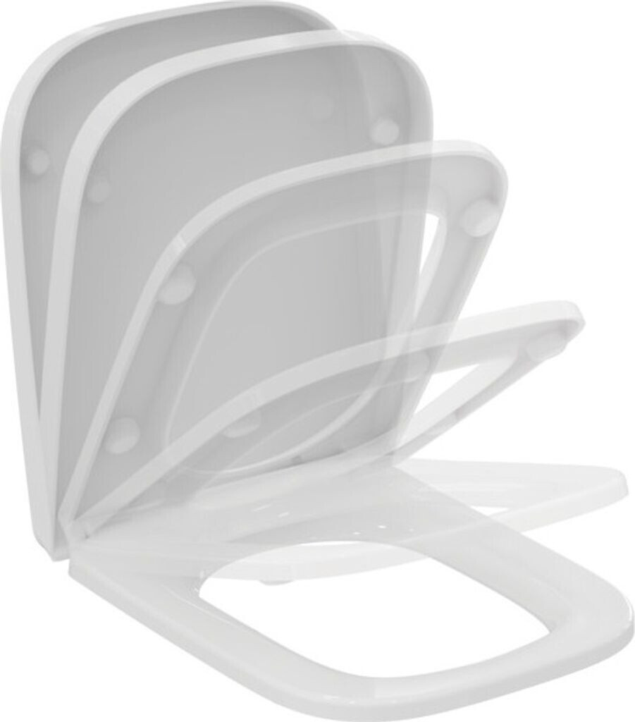 Sedile WC Ideal Standard I.Life - Con Chiusura Avvolgente, Bianco, 44.5x36cm - Foto 8