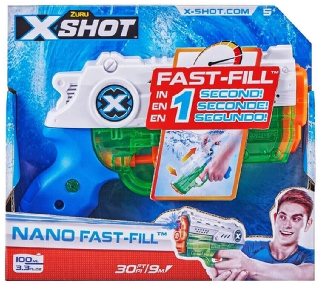Pistolet à eau ZURU X-Shot Stealth Soaker, jouet d'eau d'été pour