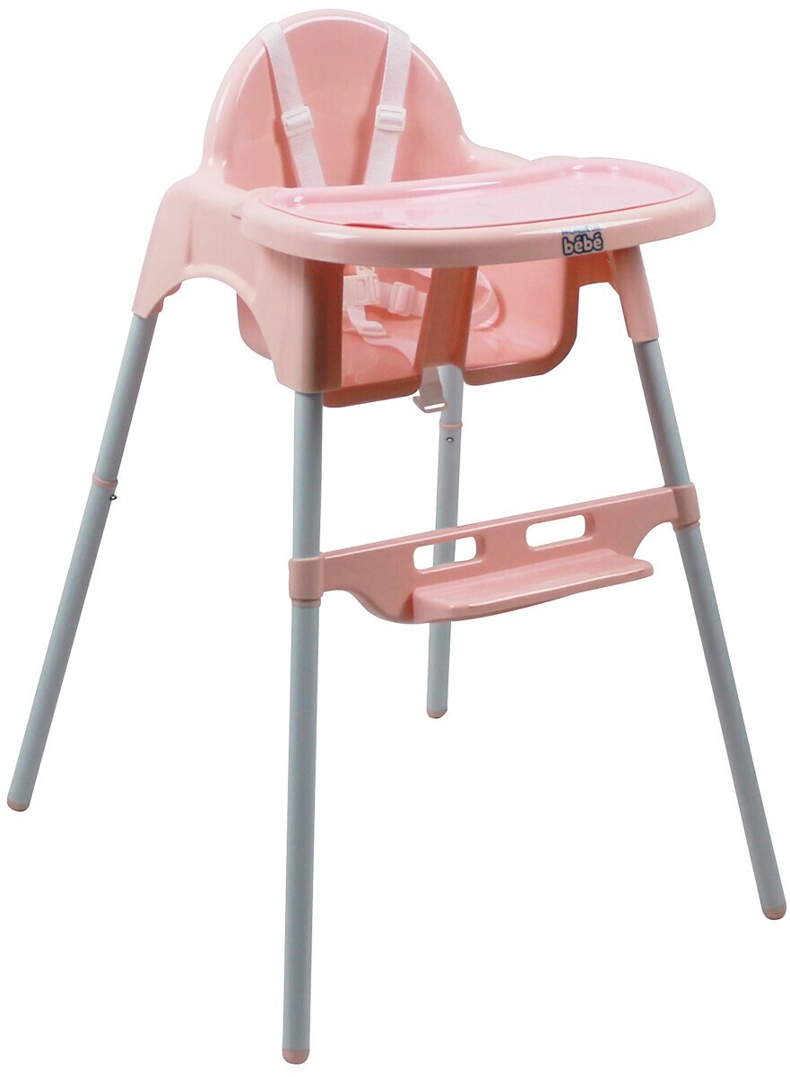 Monsieur Bébé Chaise haute Délice rose