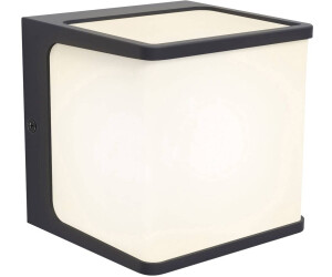 Lutec Telin LED Wandleuchte Anthrazit bei Preisvergleich / € 800lm | Weiß-satiniert IP54 20,76 ab 15W