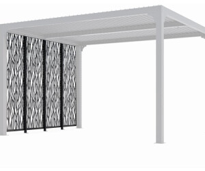 habrita 4 panneaux brise-vues pour pergola bioclimatique PER BI