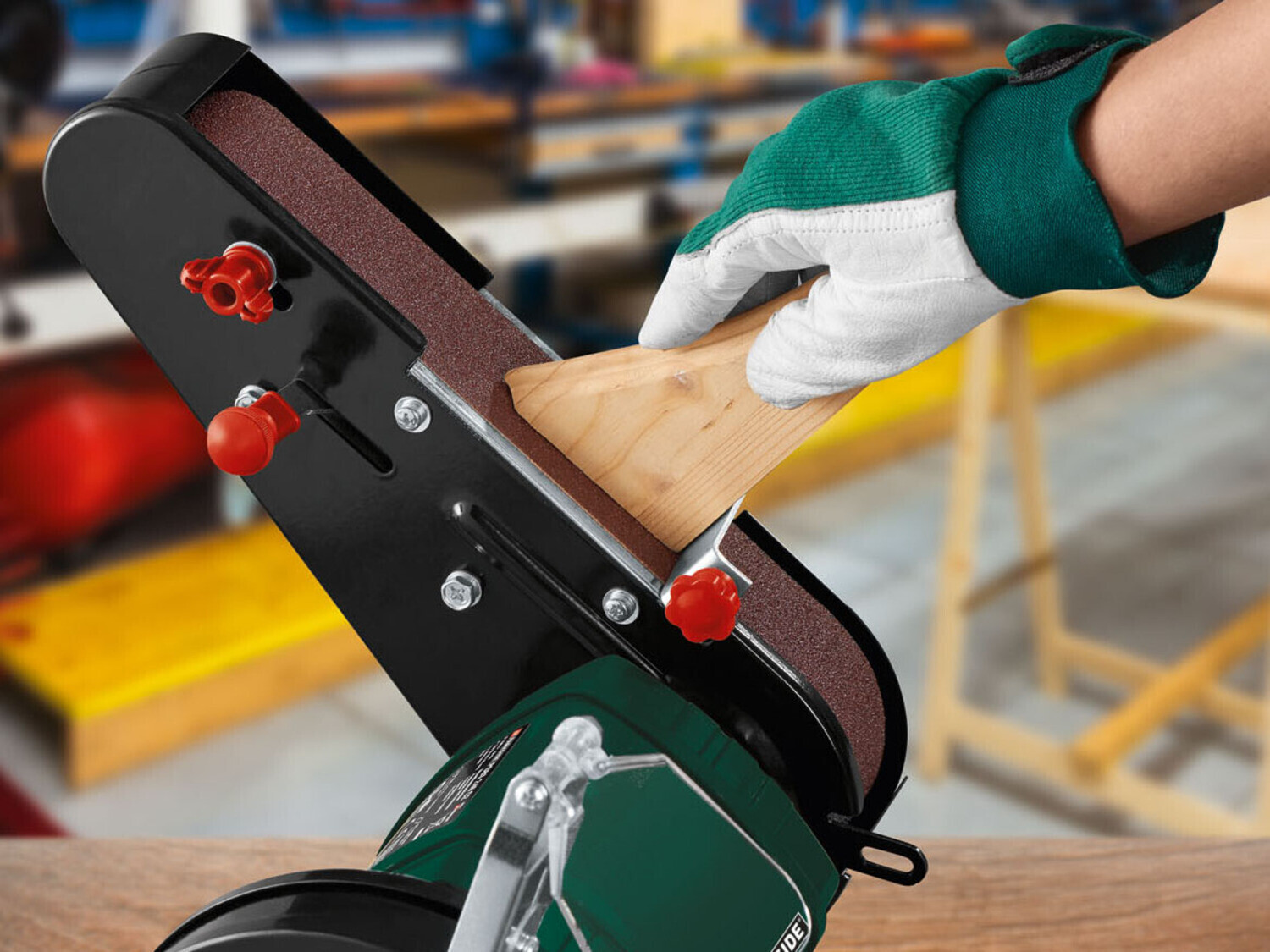 Parkside bench grinder with store belt sander psbs 240 c2