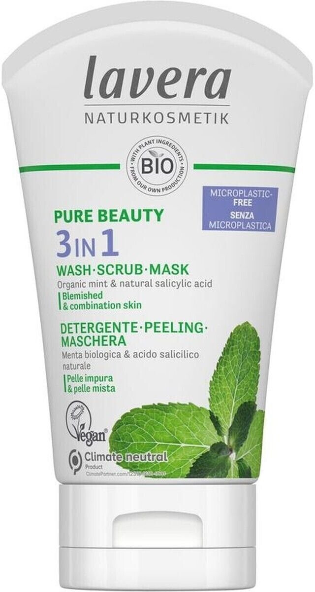Lavera Pure Beauty Wash-Scrub Mask (125ml)