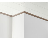 PARADOR Deckenabschlussleiste DAL 3 Seidenmatt Weiß Deckenleiste 12 x 34 mm 
