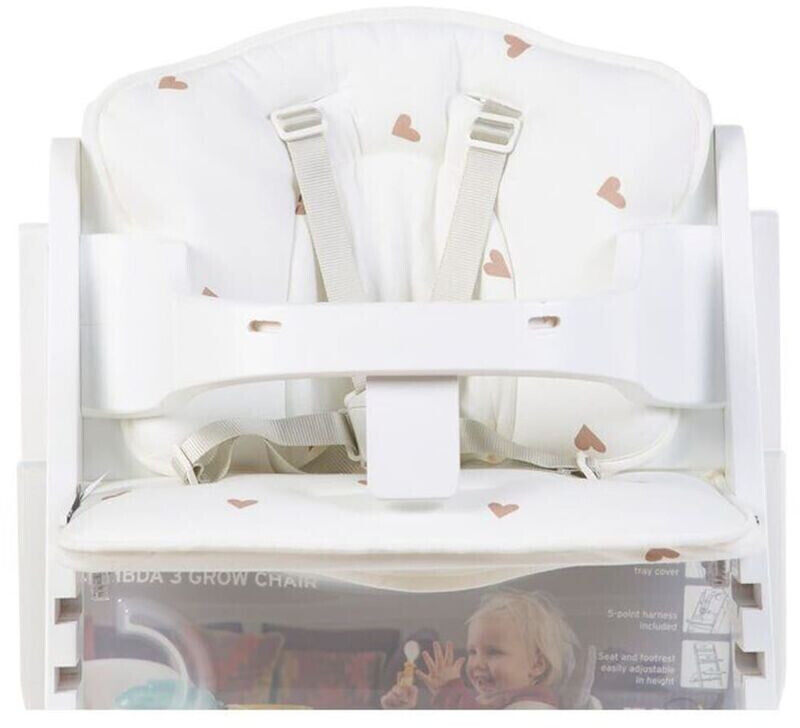 Childhome Grow Chair Seat Cushion Jersey Hearts