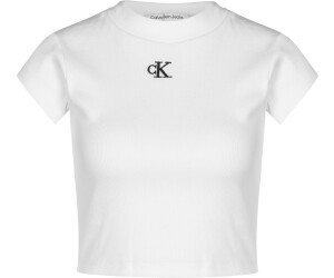 Calvin Klein Cropped T-Shirt (J20J218337) white ab 31,12 €