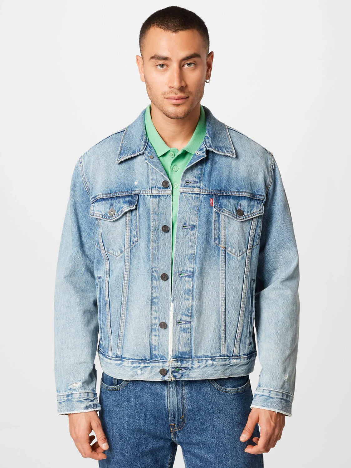 Levi s Man The Trucker Jacket light indigo desde 80 24 Compara