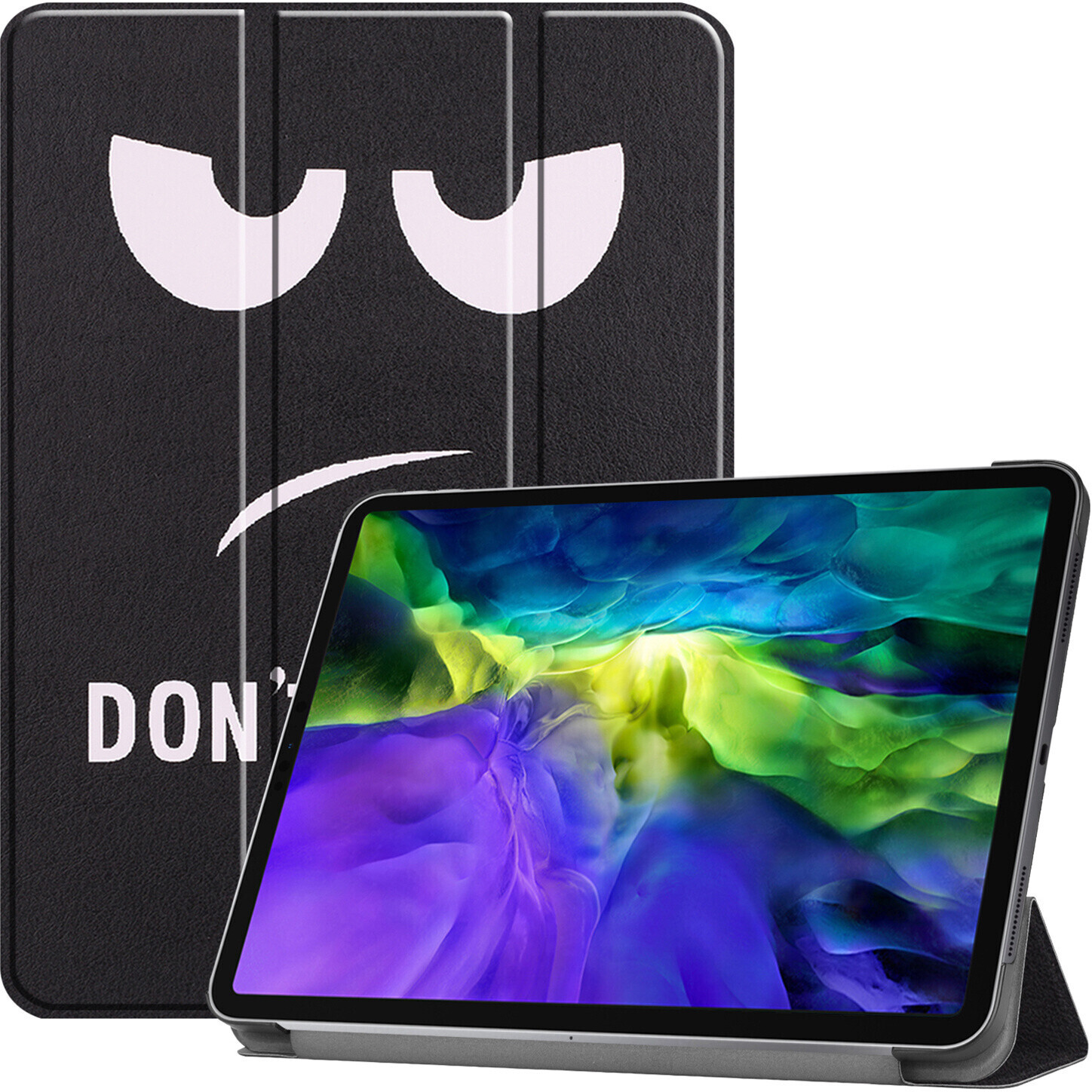 iMoshion Trifold Bookcase iPad Pro 11 (2022 - 2018) Black