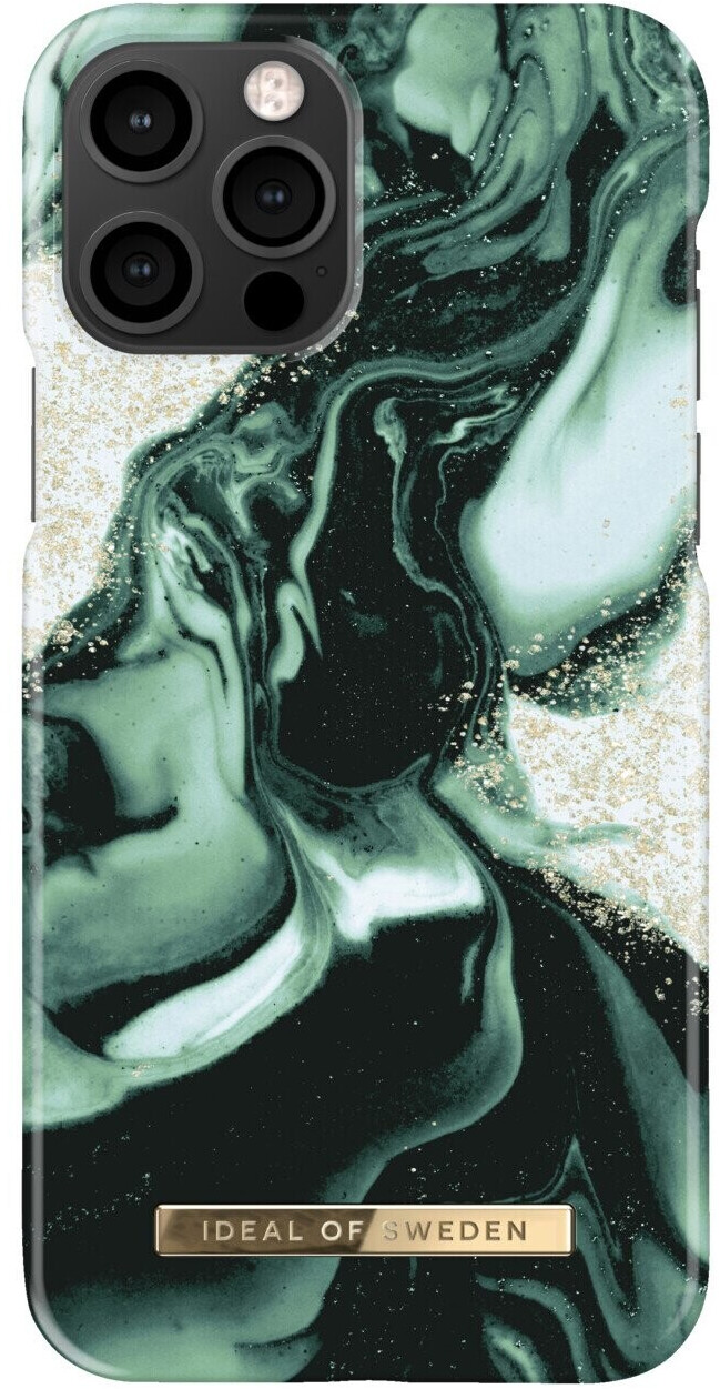 iDeal of Sweden Fashion Case (iPhone 12/12 Pro) Golden Olive Marble