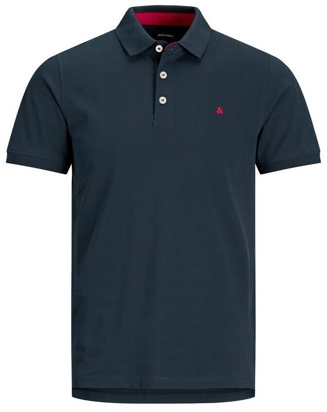 Jack & Jones Epaulos Short Sleeve Polo (12136668) navy blazer/detail tonal/true red