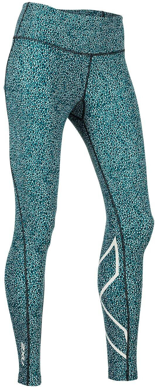 2XU Print Mid-Rise Compression Tights Women (WA5378B) turquoise