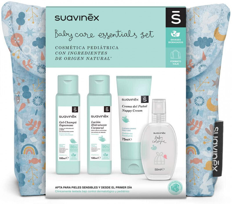 Suavinex Neceser de tela Baby Care Essentials Set Azul desde 15,36