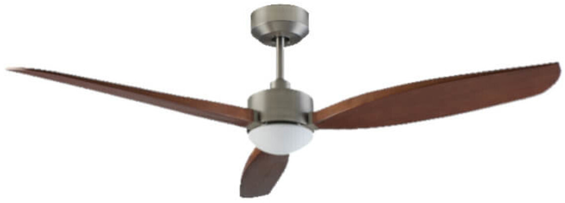 LEDS-C4 Embat 3 Blade 133cm Ceiling Fan with LED Light Satin Nickel brown