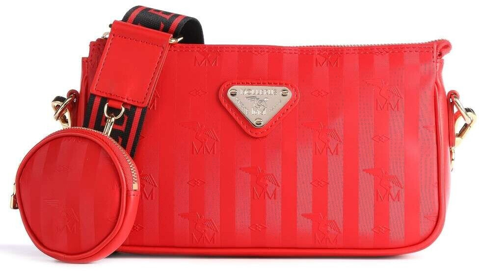 Maison Mollerus Zell Crossover Bag With Mini Pouch (01-2667) cherry/gold