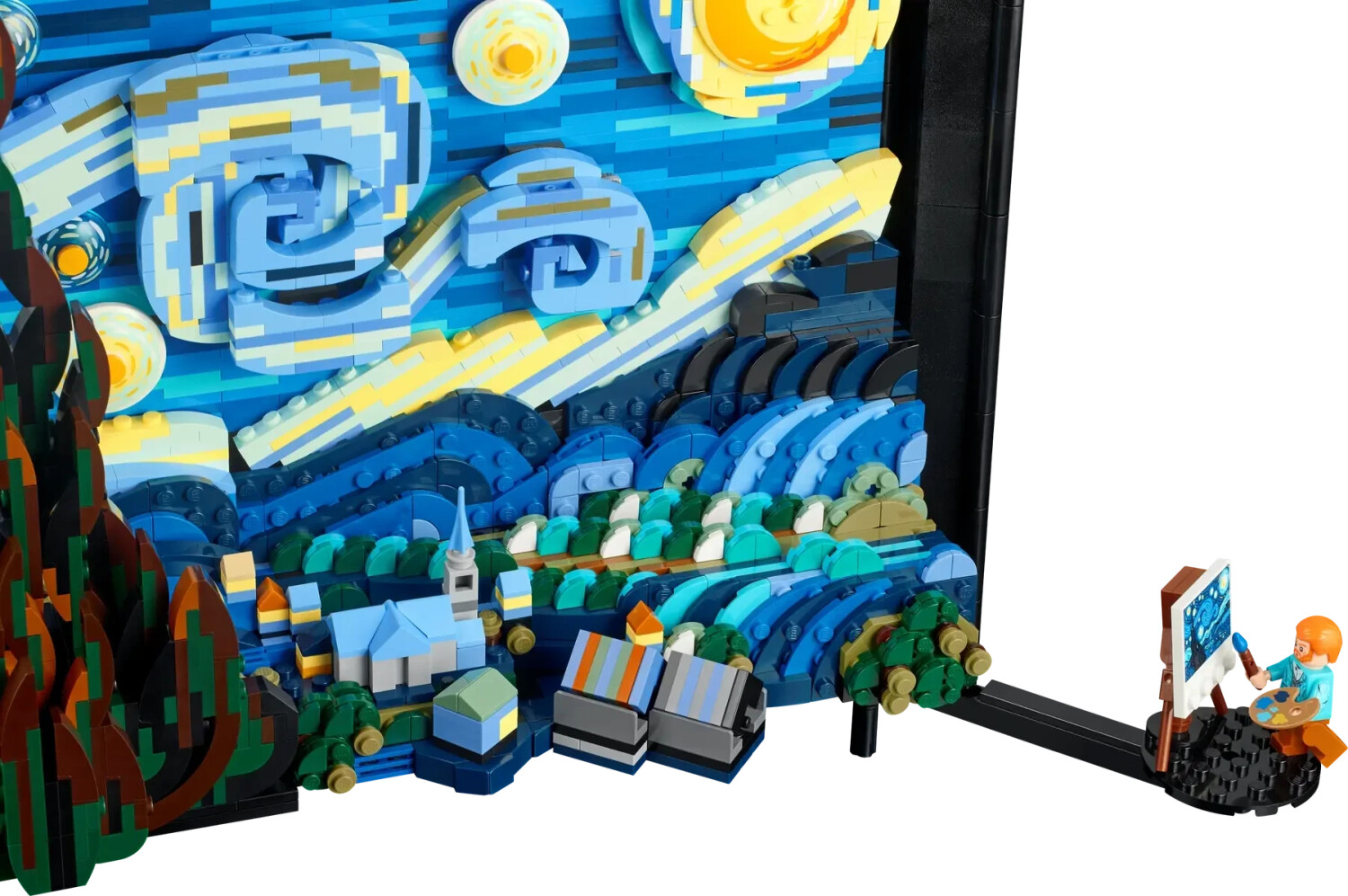 LEGO Ideas 21333 Vincent Van Gogh - La Nuit Étoilée, Reproduction de Tableau  sur Toile : : Jeux et Jouets