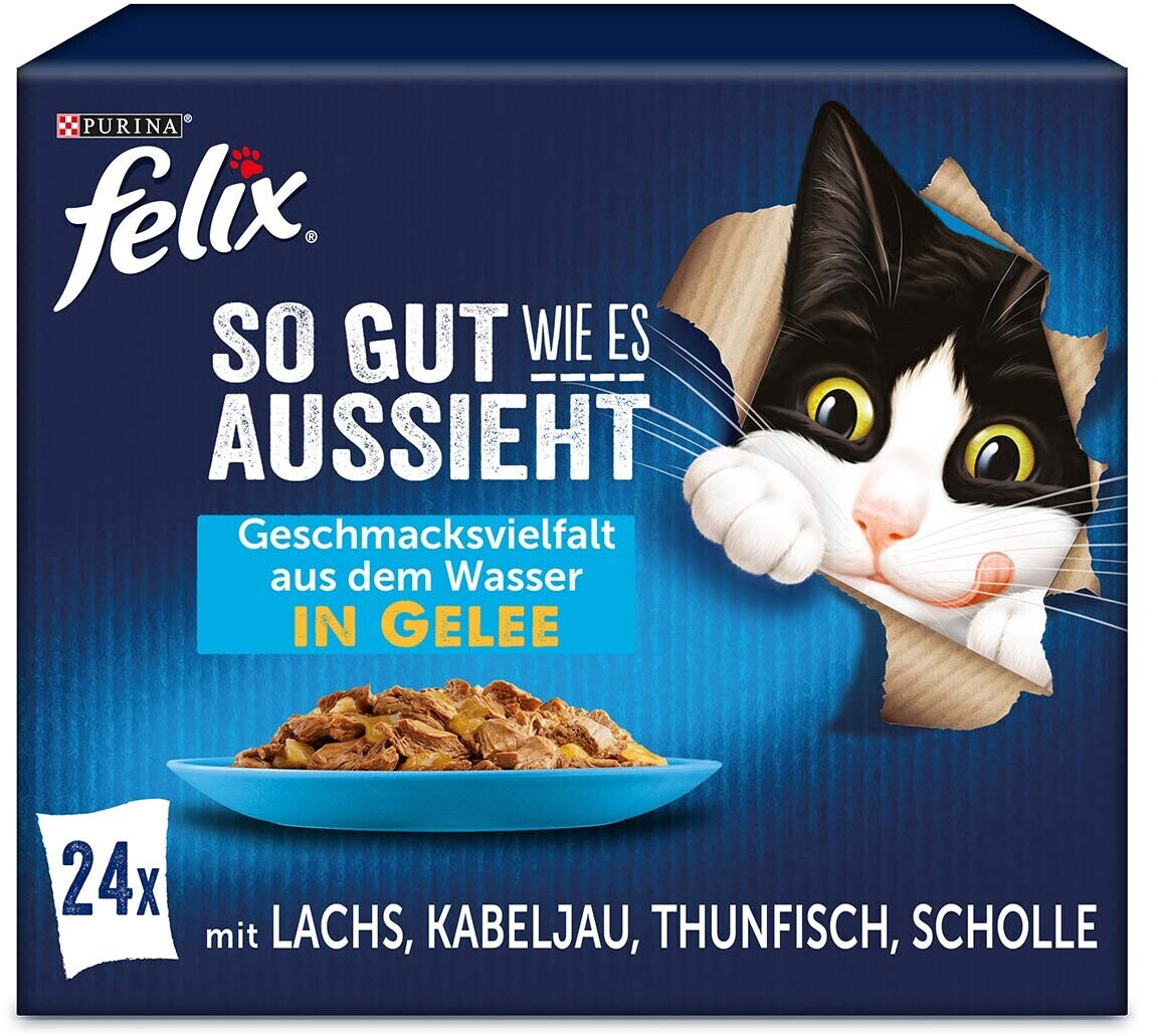 Felix So gut wie es aussieht in Gelee Geschmacksvielfalt aus dem Wasser 24x85g