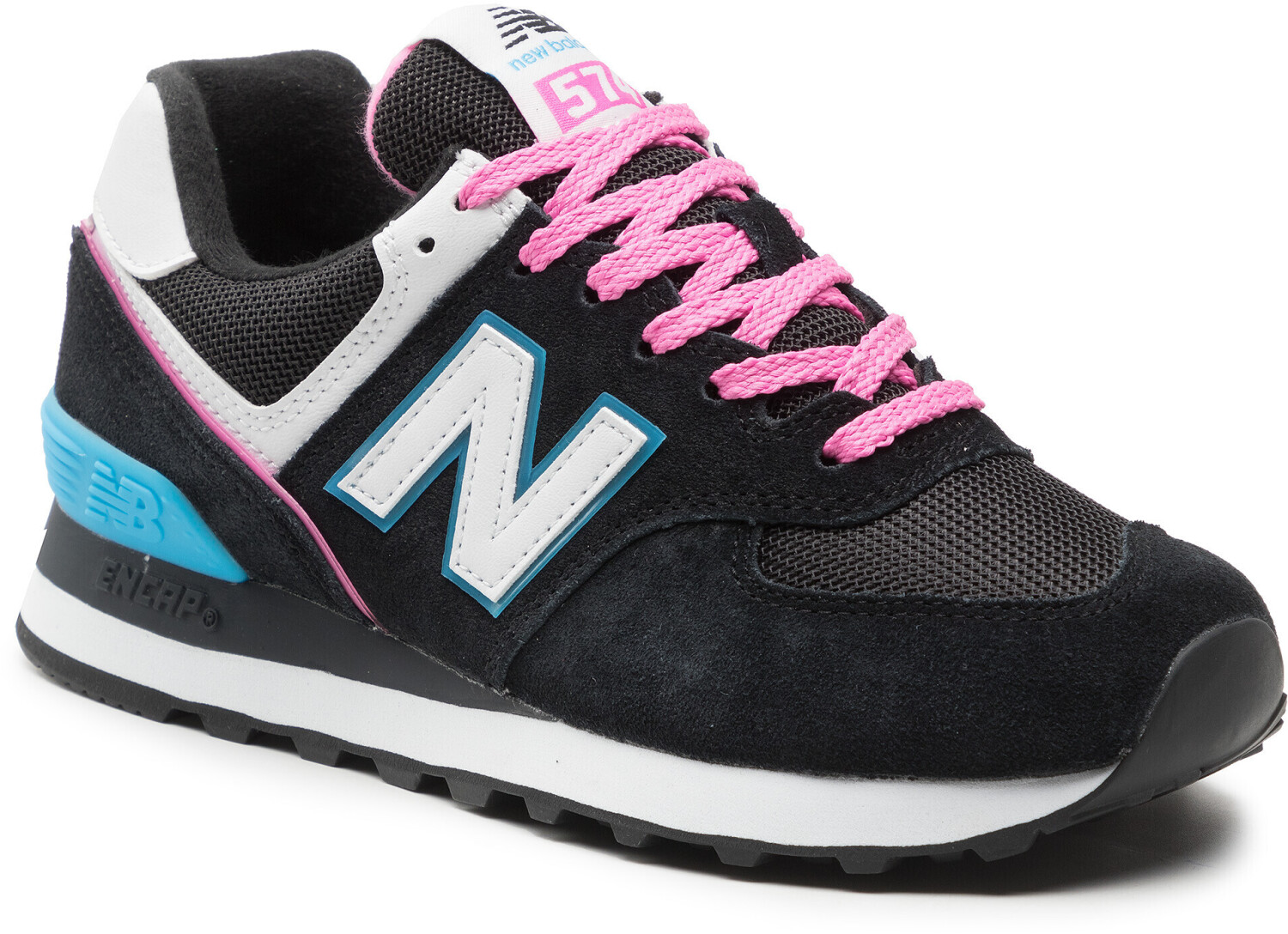 New balance 574 black and pink online
