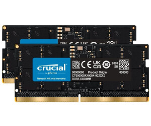 Crucial RAM CT32G48C40S5 32Go DDR5 4800MHz CL40 Memoire dOrdinateur  Portable Noir - Cdiscount Informatique