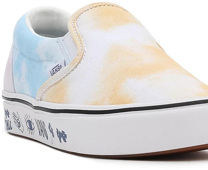 Vans classic slip on tie dye multi true white cheap