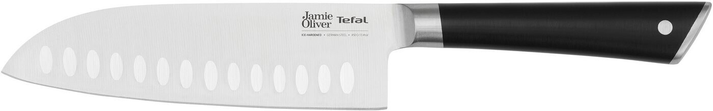 Tefal Couteau santoku Jamie Oliver 16.5 cm, Noir