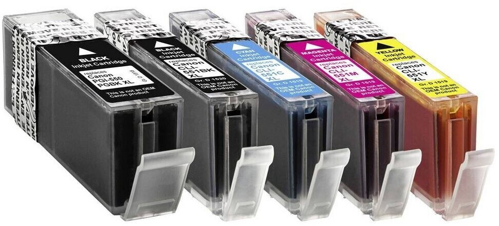BASEtech Ink for Canon PGI-550 / CLI-551 XL 5 Pack