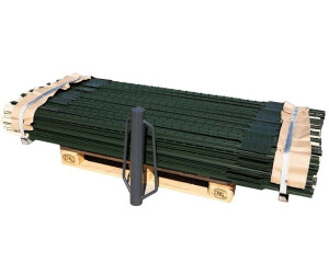 YESON Gartenzaunpfosten 1,2 M – 10 Stück Robuste Metallpfähle – U- Und T-Pfosten Für Zäune, Grün Beschichtet