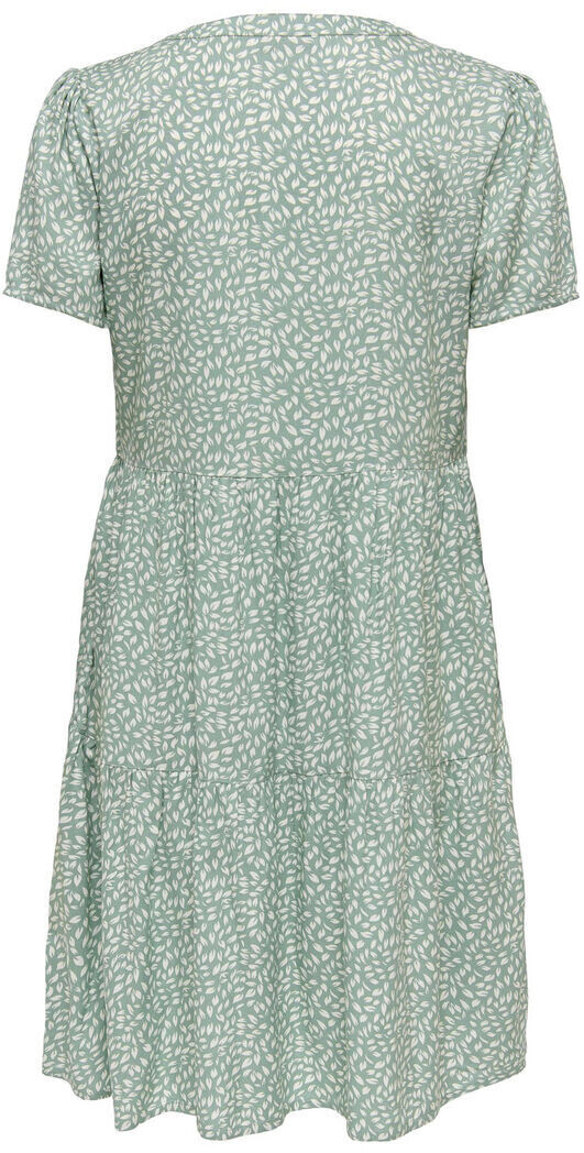Only Zally Life S/S Thea Dress (15262674) chinois green aop white leafs ab  15,99 € | Preisvergleich bei