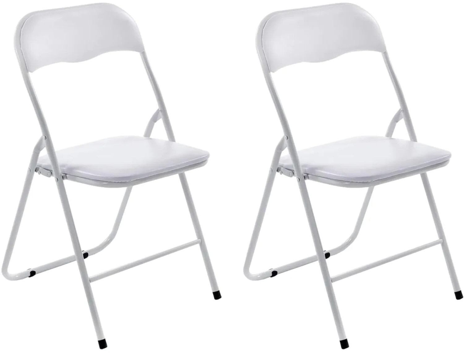 CLP Set of 2 Folding Chair Felix white/white