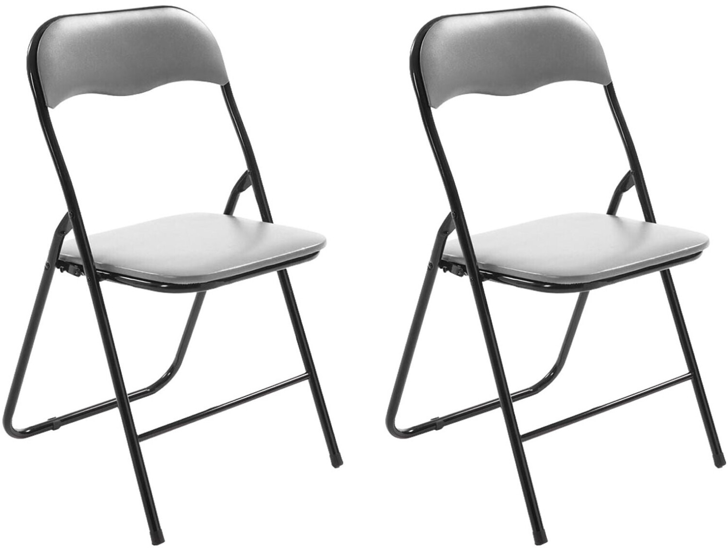 CLP Set of 2 Folding Chair Felix grey/black