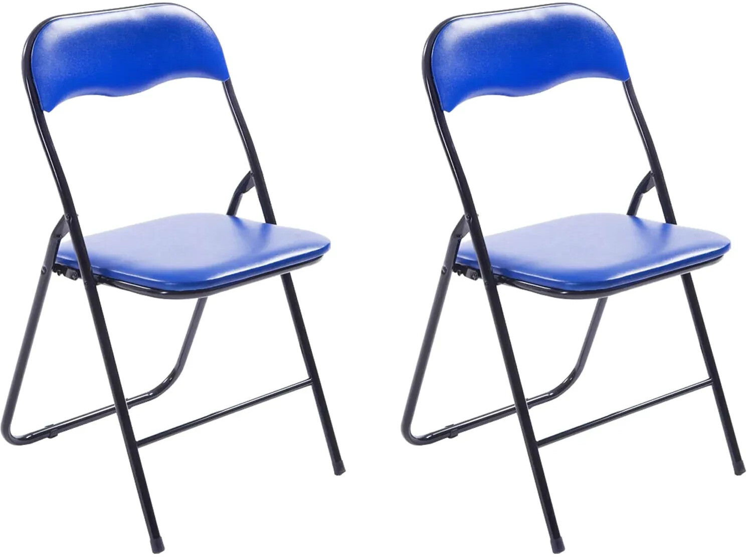 CLP Set of 2 Folding Chair Felix blue/black