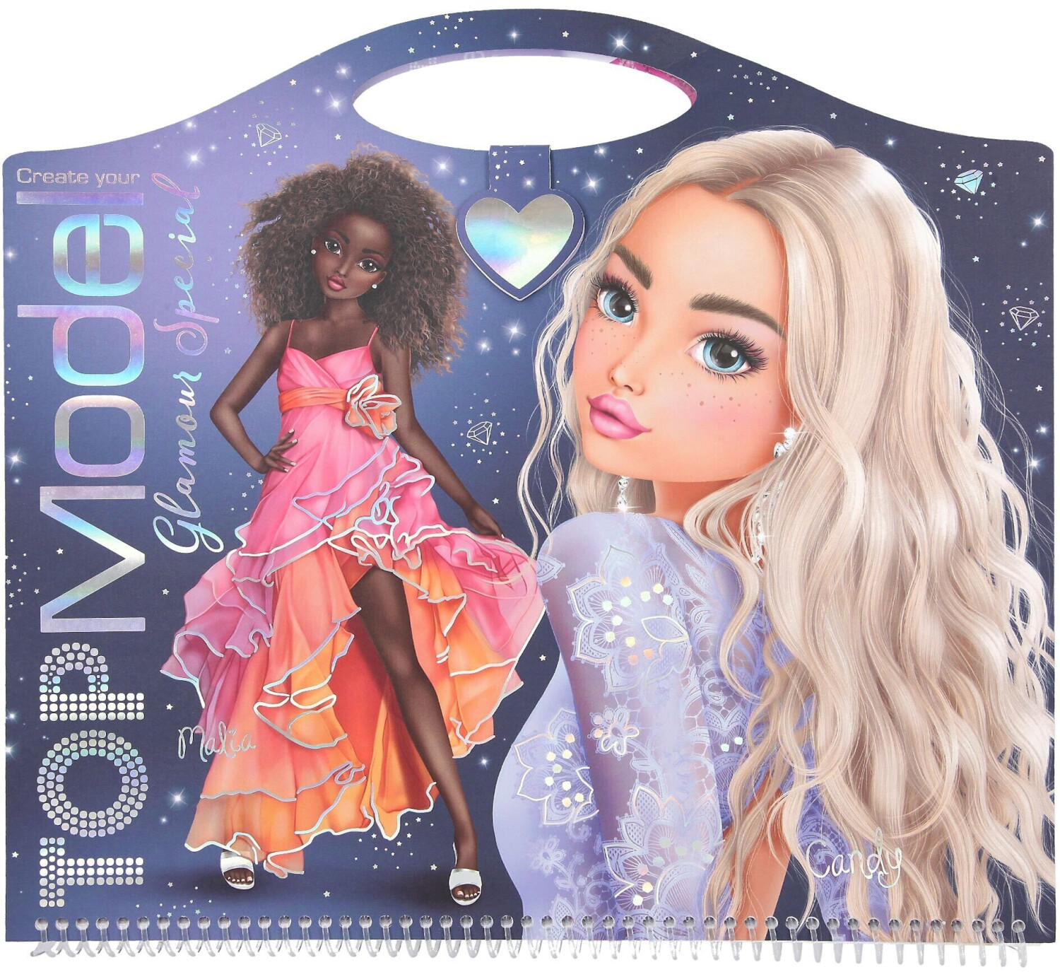 Top Model Colouring Template Create your - Glamour Special - Colouring Book