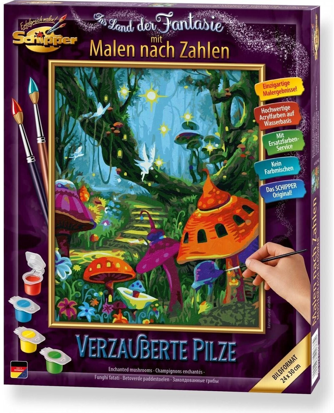 Schipper Painting by Numbers Master Class Classics - Enchanted Mushrooms