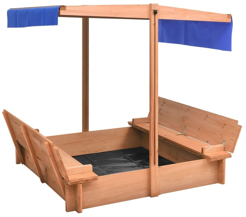 vidaXL Sand box with roof blue (316474)