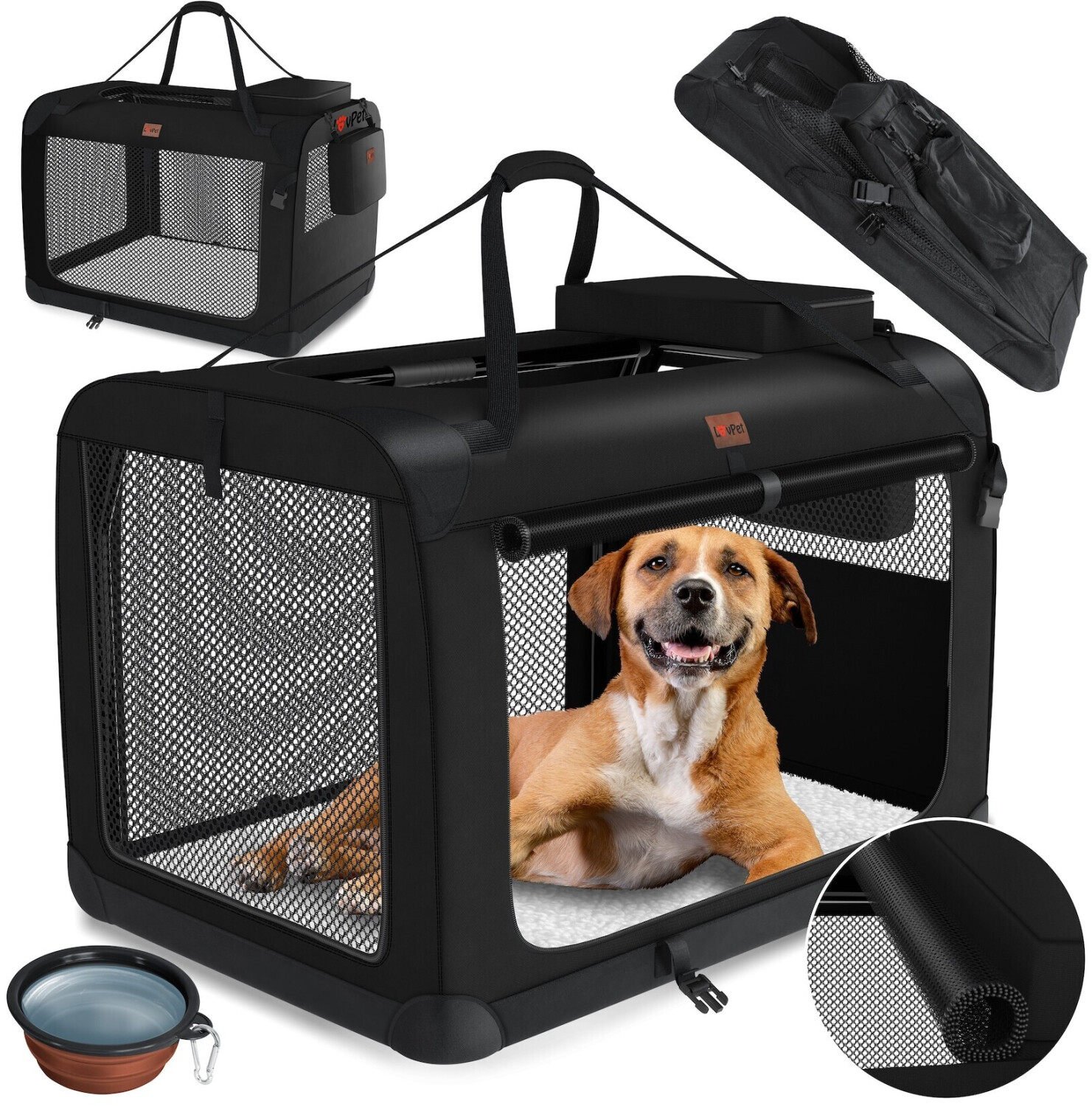 Lovpet Pet Transport Box XXL Black