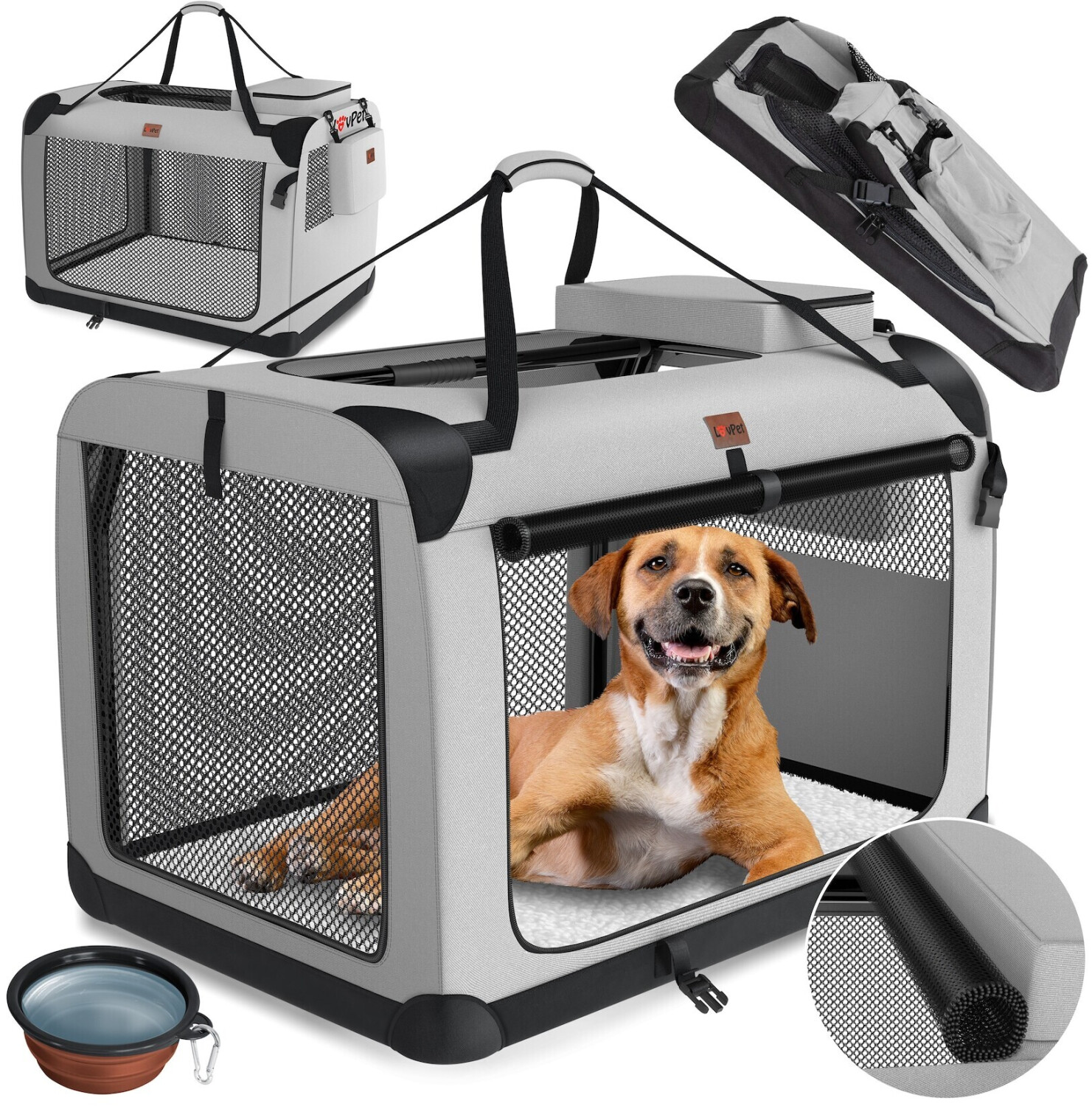 Lovpet Pet Transport Box XXL Light Grey