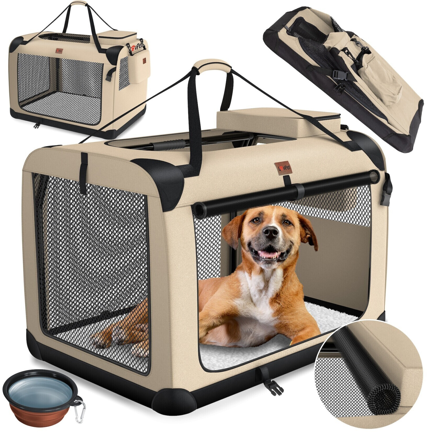 Lovpet Pet Transport Box XL Beige