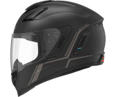 HOMCOM Casco Moto Integrale con Visiera Esterna e Parasole