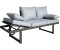 LC Home Bondino 3er-Sofa Aluminium/Polyester anthrazit